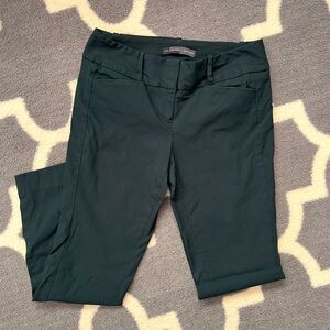 THE LIMITED straight slim stretch women’s green pants size 6